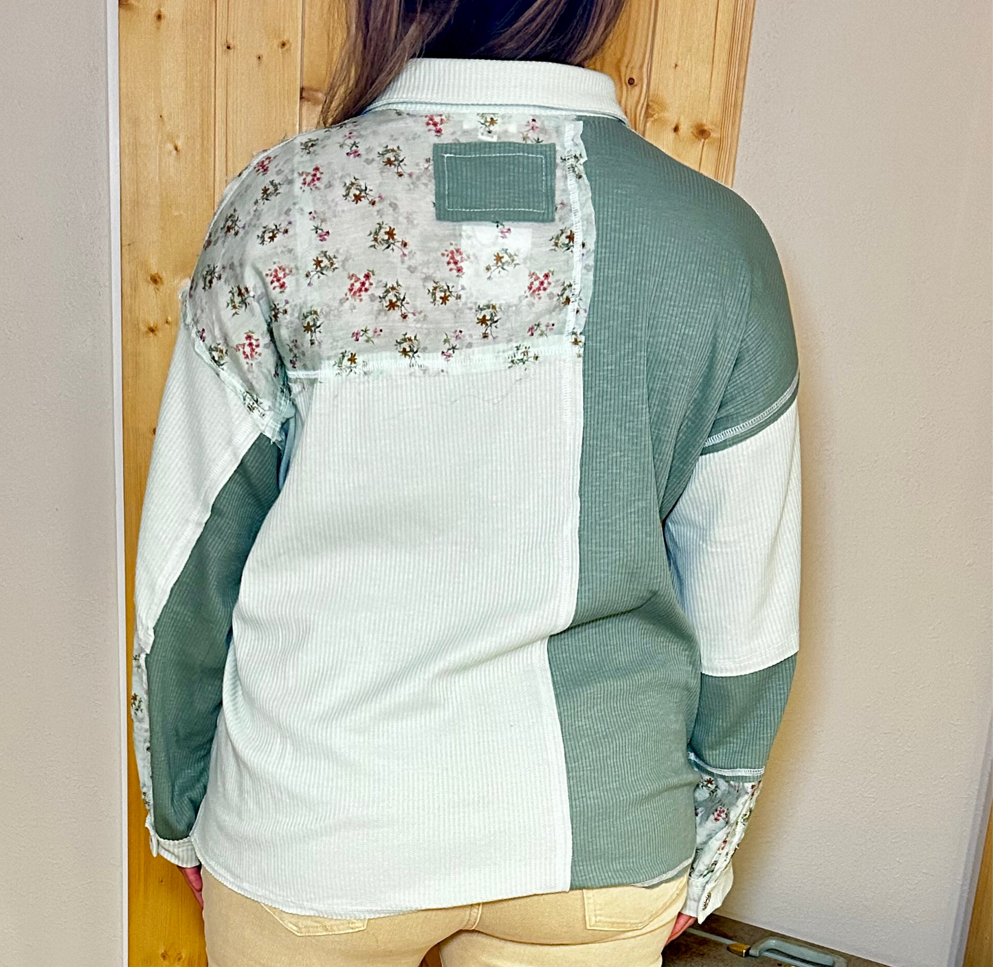 Sage Button Down